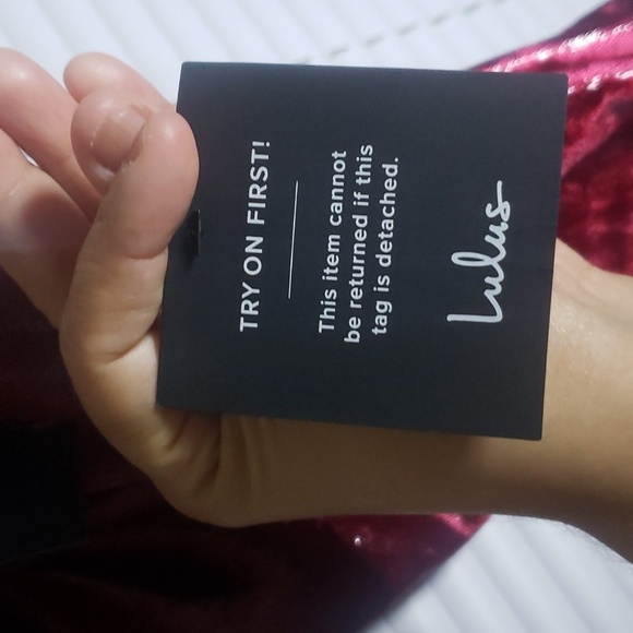 NWT Lulus L Stunning Ways Wine Red Velvet Sleeveless Mini Dress - Picture 12 of 15